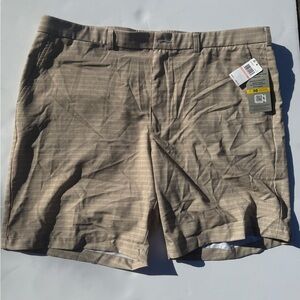 PGA Tour Men's Khaki Flat Front Shorts